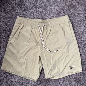 RVCA Beige Casual Shorts